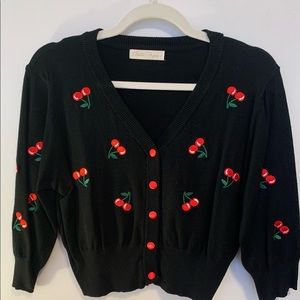 50’s Style Cherry Cardigan
